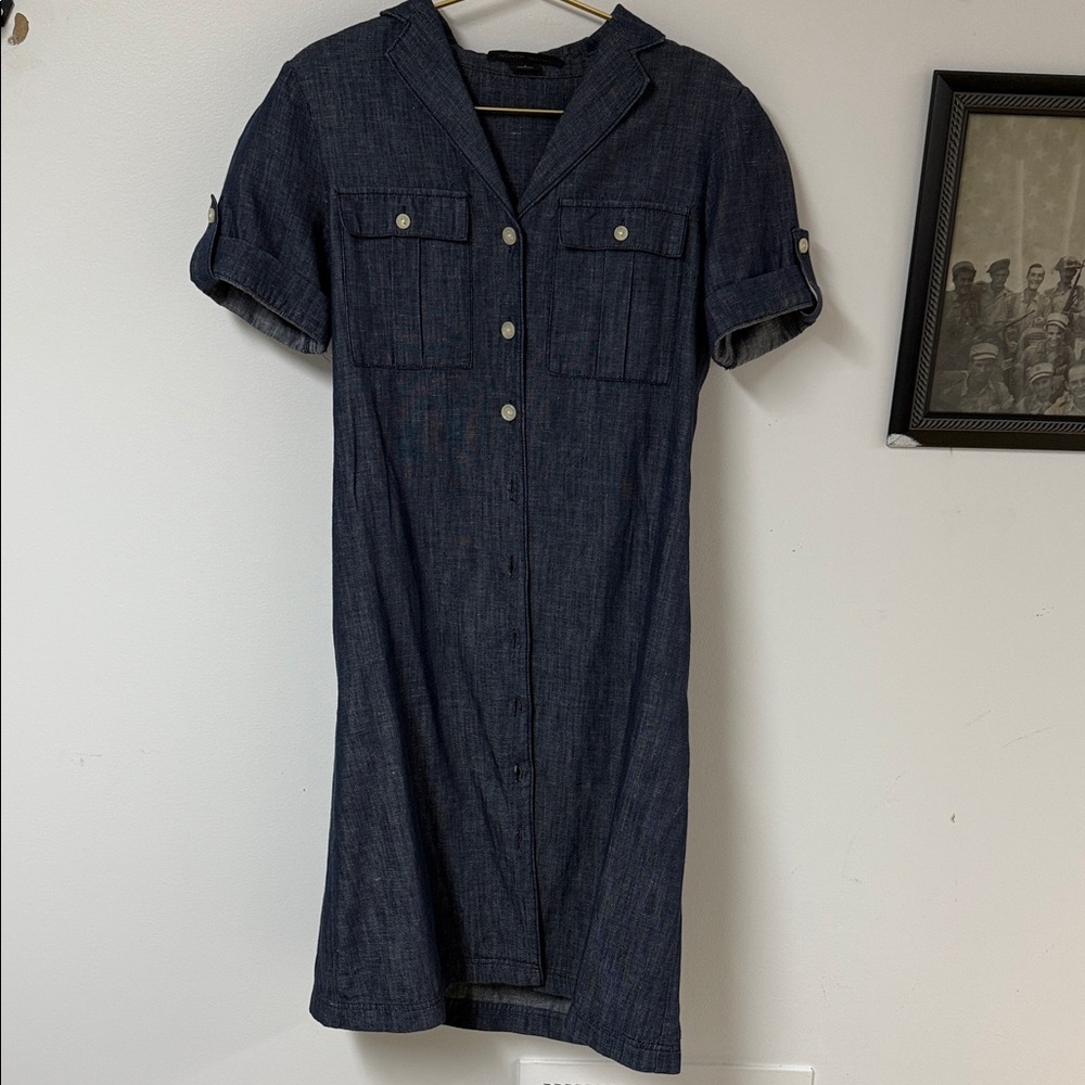 Worth Dark Blue Midi Dress